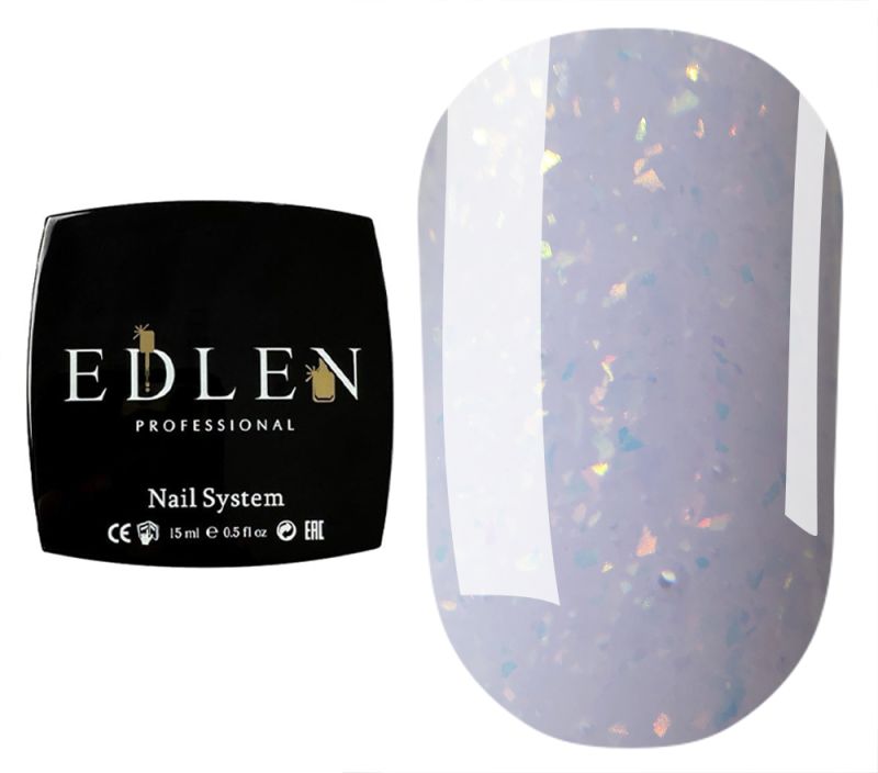 Edlen Гель для ногтей Builder gel Shimmer 11 (лиловый с цветными блестками), 15 мл