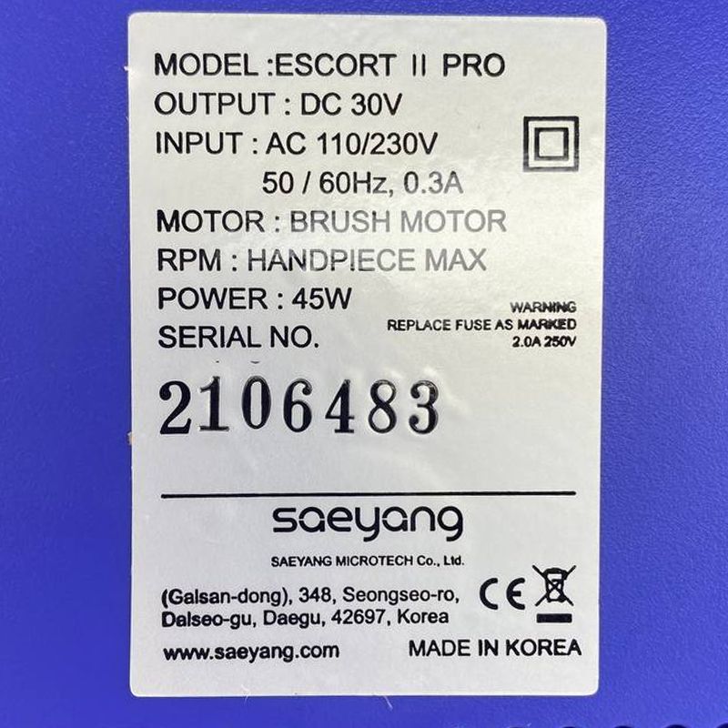 Manicure machine Marathon Escort-II Pro (SH37LN) 40,000 rpm (45 W) blue (without pedal)