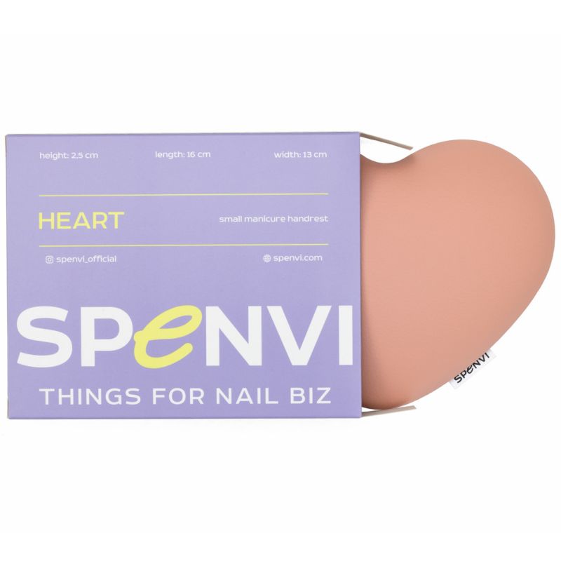 SPENVI Подушка під лікоть для манікюру Heart Light pink