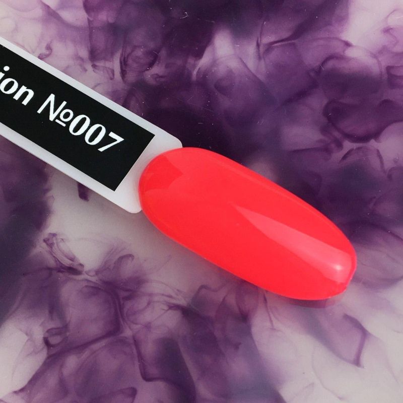 Gel Polish Komilfo DeLuxe Series N007 (coral pink, neon), 8 ml.