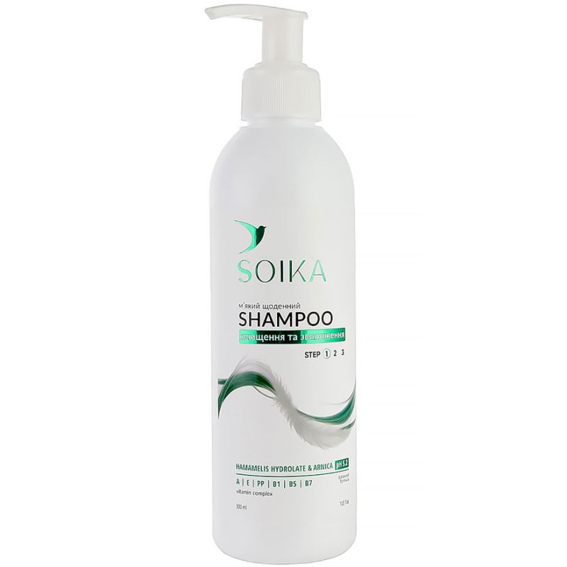 SOIKA Daily soft shampoo Cleansing and moisturizing, 300 ml