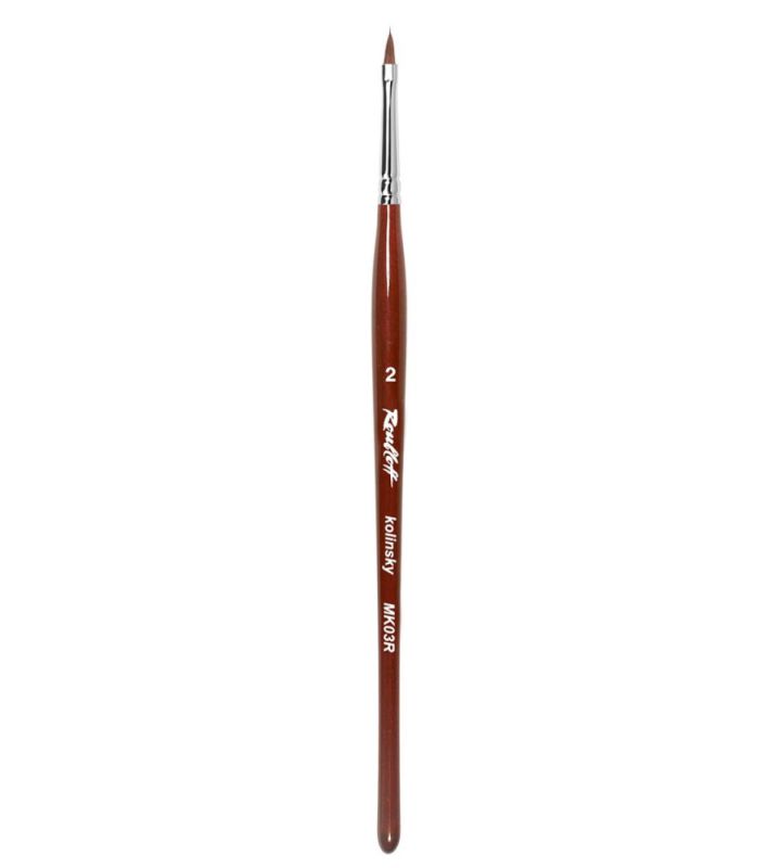 Rubleff Capillary brush No. 2, with Siberian column hair (MK03R)