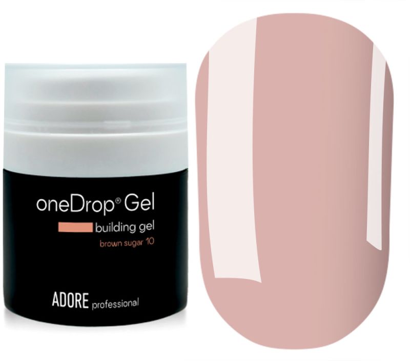 ADORE Гель для наращивания One Drop Gel №10, 30 мл (с вакуумной помпой)