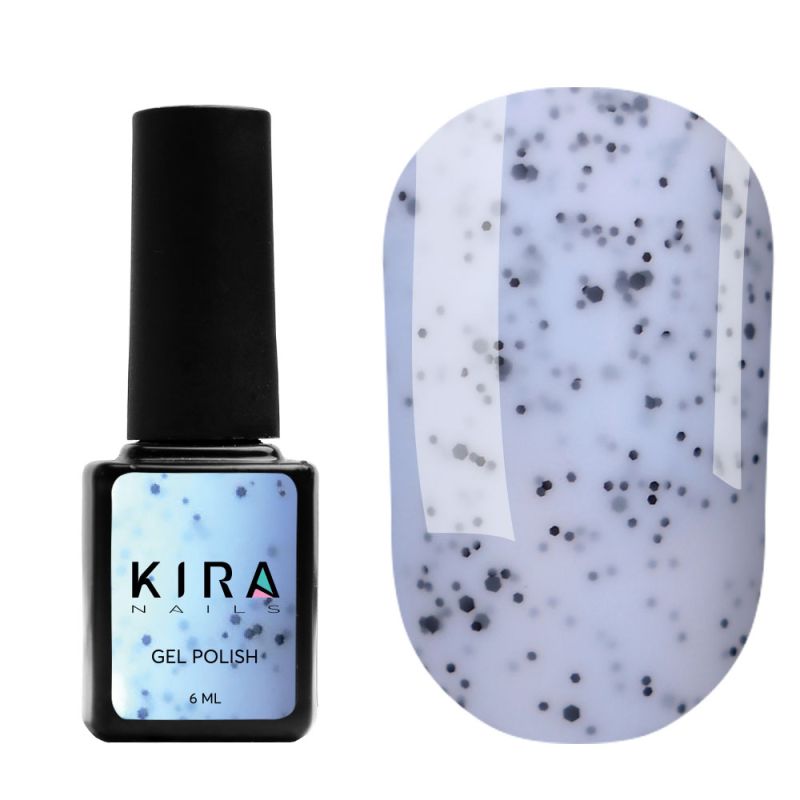 Kira Nails gel varnish Chia Pudding No. 008 Blueberries (with crumbs), 6 ml