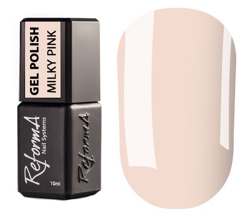 ReformA Gel Polish, Milky Pink (milky pink, enamel), 10 ml