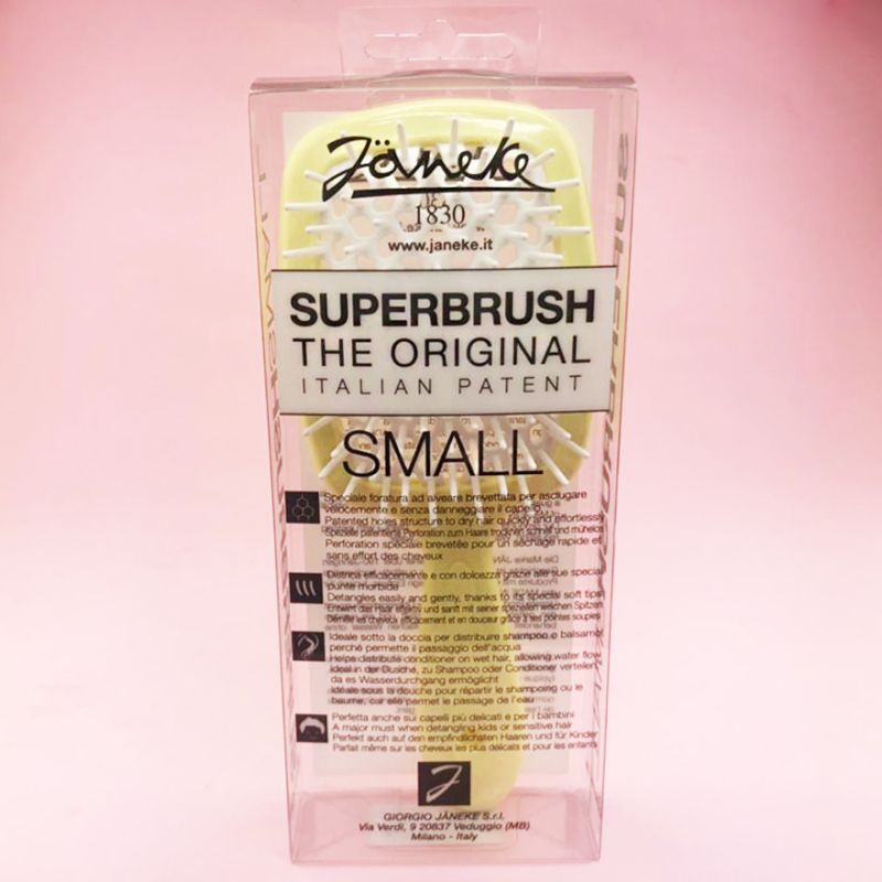 Janeke Superbrush Small Гребінець для волосся Жовтий з Білим