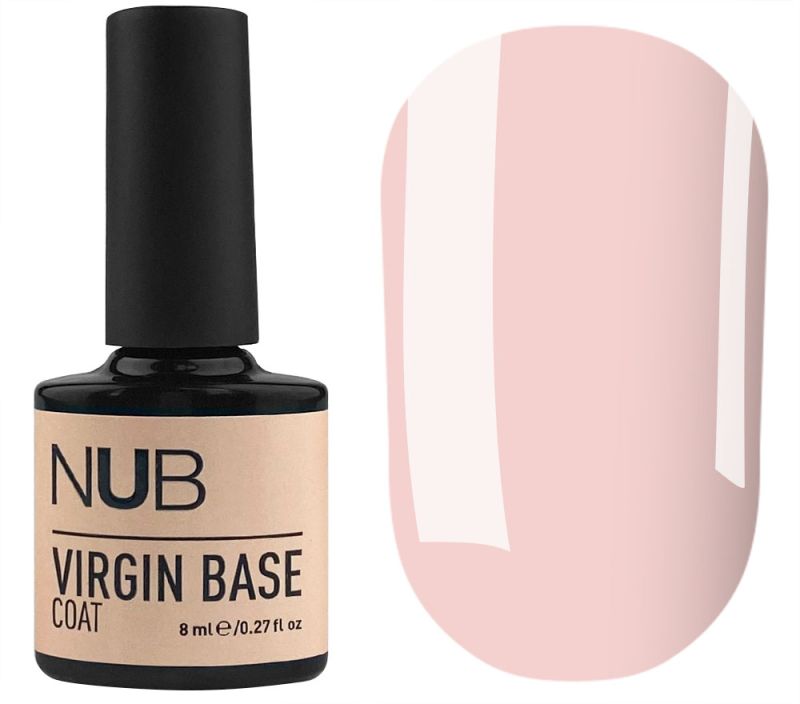 NUB Virgin Base Coat - new generation camouflage rubber base 06 (pastel pink), 8 ml