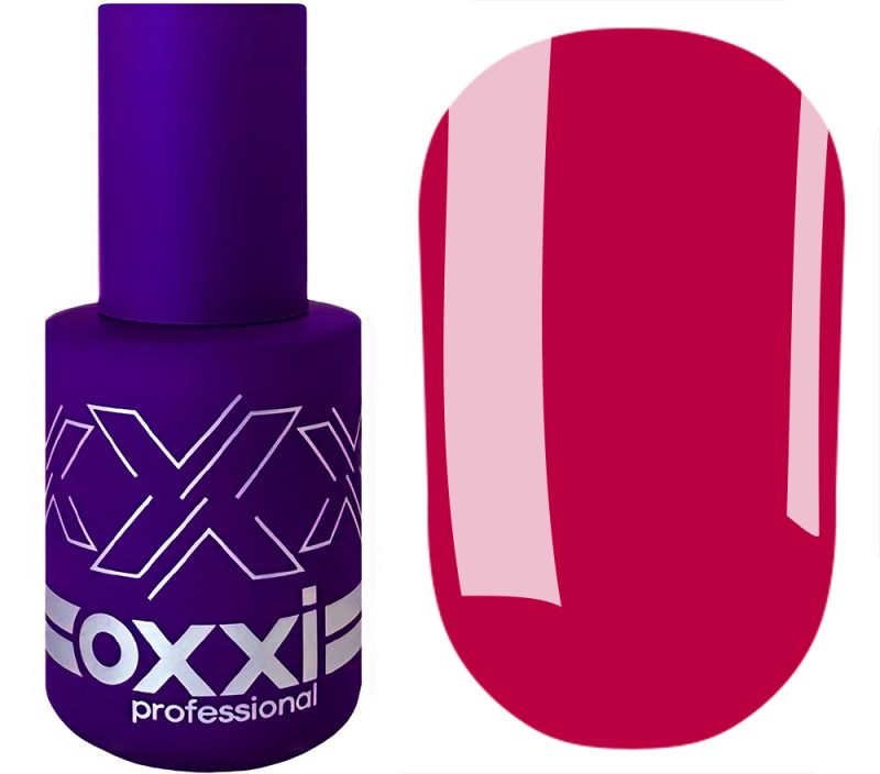 OXXI Gel nail polish No. 282 (dark crimson, enamel), 10 ml