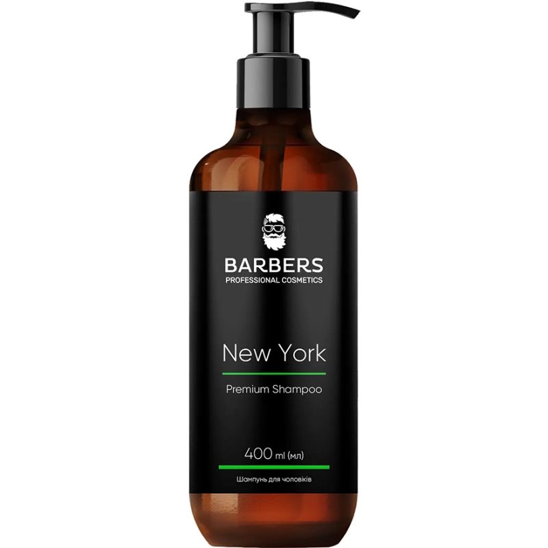 BARBERS Shampoo for men toning New York, 400 ml