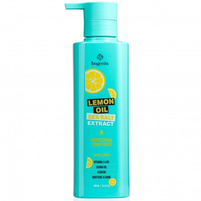 BOGENIA Кондиціонер для волосся Lemon Oil & Sea Salt Conditioner, 450 мл