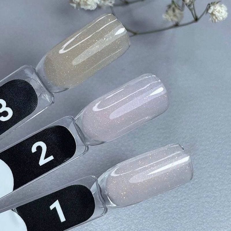 Siller Гель для нігтів з глітером Poly Gel with Glitter №3, 30 мл