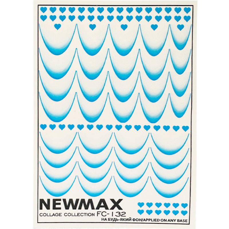 NewMax Slider Design FC-132 (for French with hearts, blue)