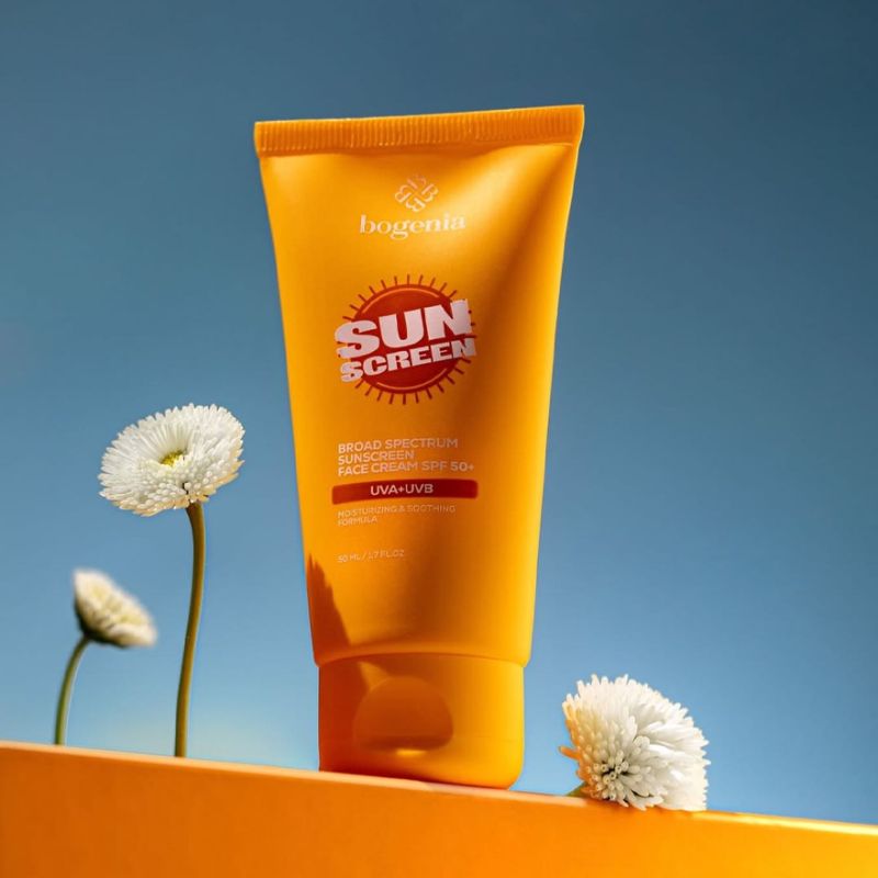 BOGENIA Сонцезахисний крем для обличчя Sunscreeen Face Cream SPF50, 50 мл