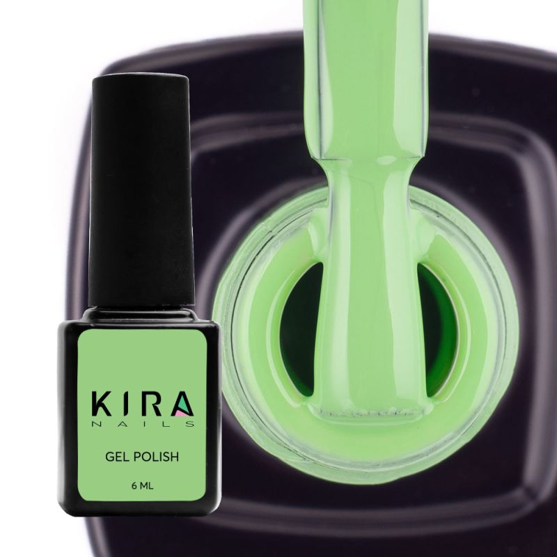 Гель-лак Kira Nails №076 (ментоловий, емаль), 6 мл