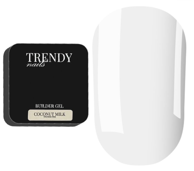 Trendy Nails Гель для ногтей Builder Gel in a bottle Coconut Milk HEMA/TPO free, 30 мл