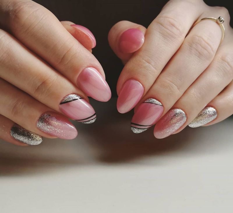 Gel Polish Komilfo Fantasy Cat's Eye 102 (pearl-coral, magnetic), 8 ml.
