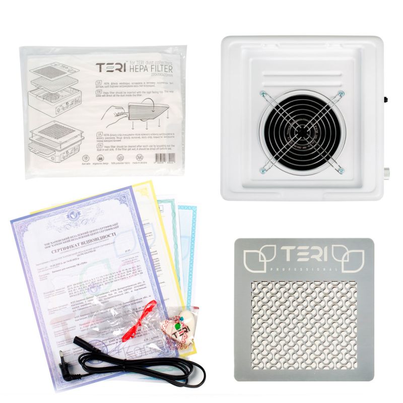 TERI 800 M Manicure hood white (metallic mesh)
