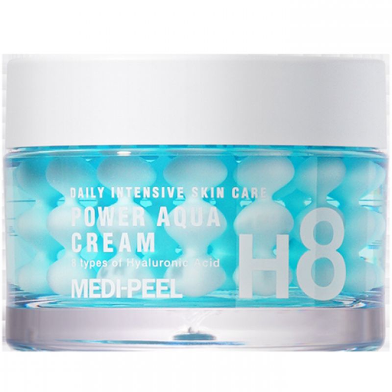 Medi-Peel Power Aqua Cream – увлажняющий крем для лица с пептидными капсулами, 50 мл