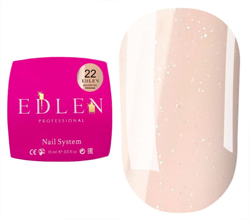 Edlen Гель для ногтей Builder gel Princess №22, 15 мл