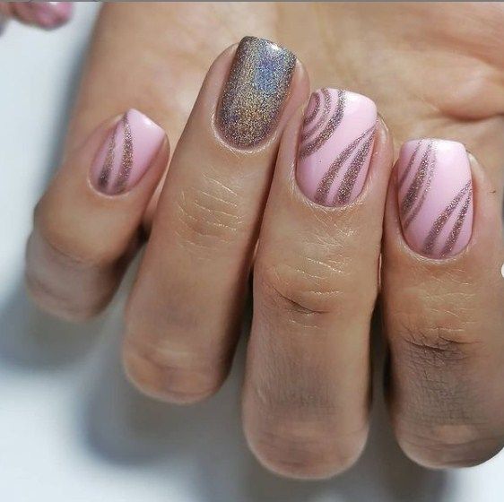 Molekula HOLOGRAPHIC gel varnish No. 558 (light brown with holographic microgloss), 6 ml