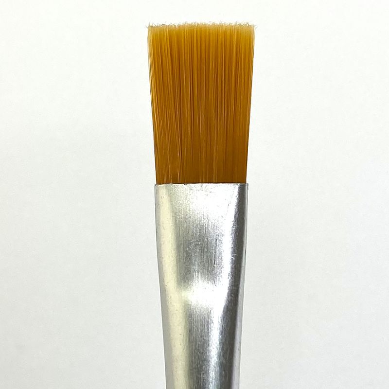 Brushes for face painting, red bristles, 2 pcs.