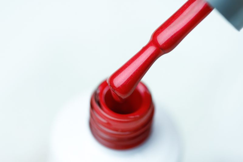 Gel polish Atica Red Shimmer GPM09 (red, with shimmer), 7.5 ml