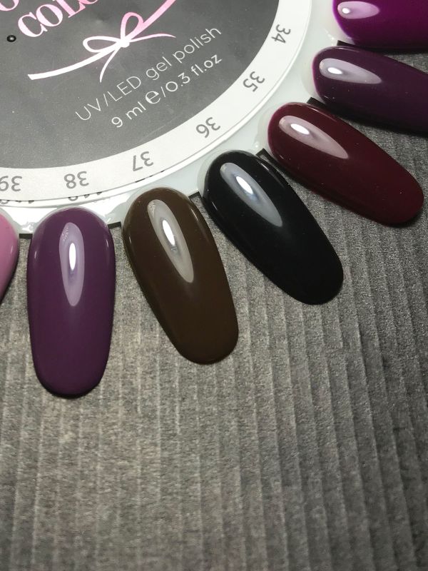 Гель-лак Couture Colour №036 (черный, эмаль), 9 мл