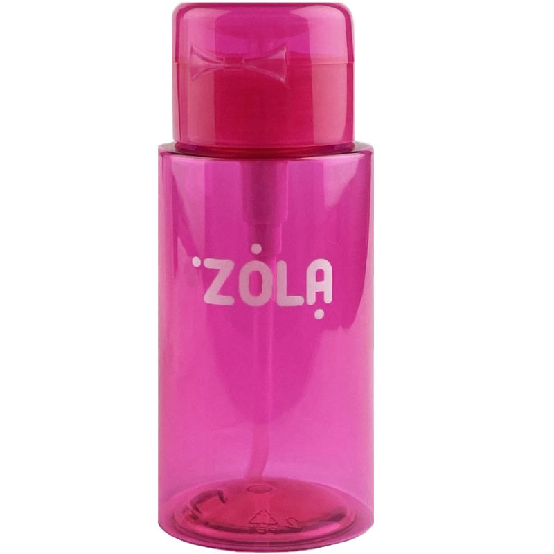 ZOLA Plastic container for liquid with a dispenser pump (Pink)
