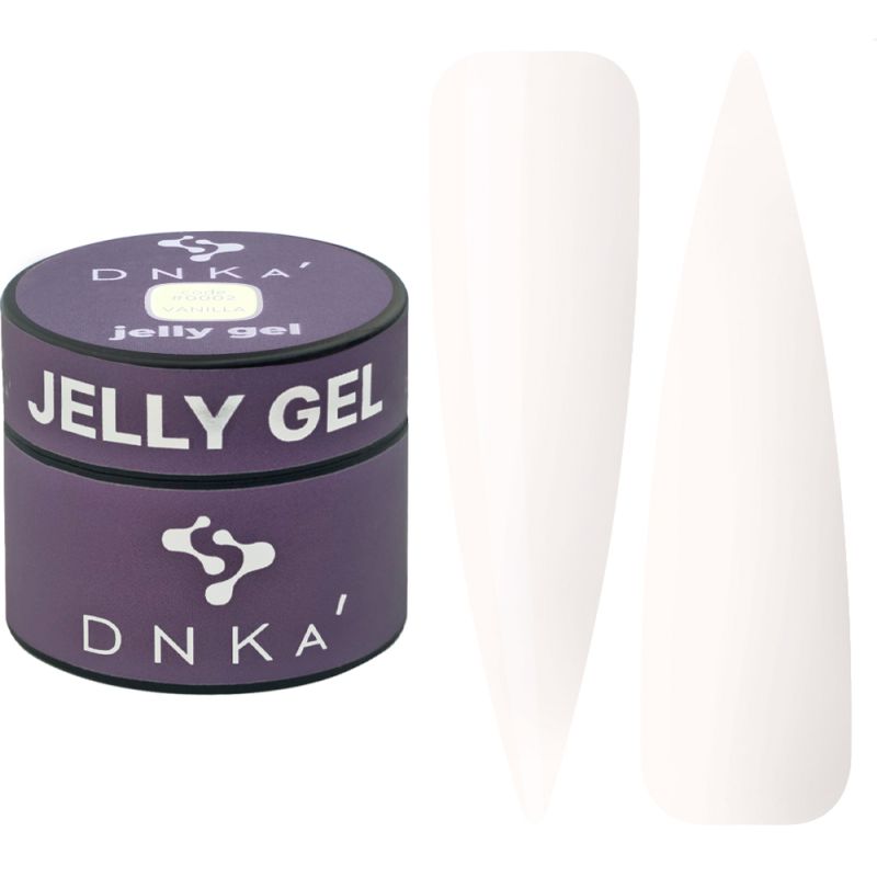 DNKa Гель для ногтей Gelly Gel 0002 Vanilla, 15 мл