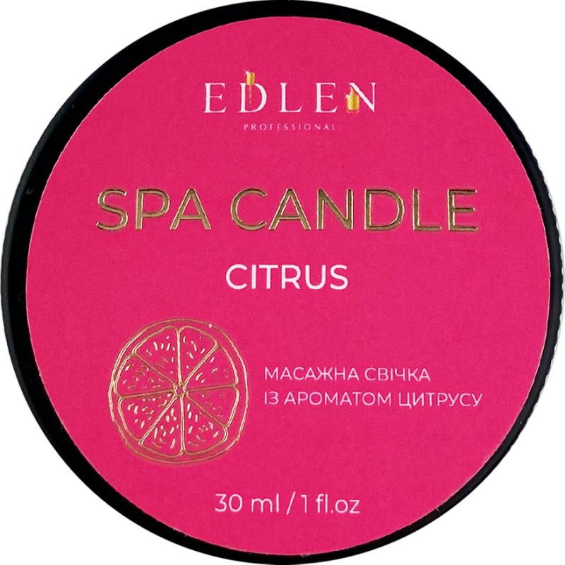 Edlen Massage candle Spa candle Citrus, 30 ml