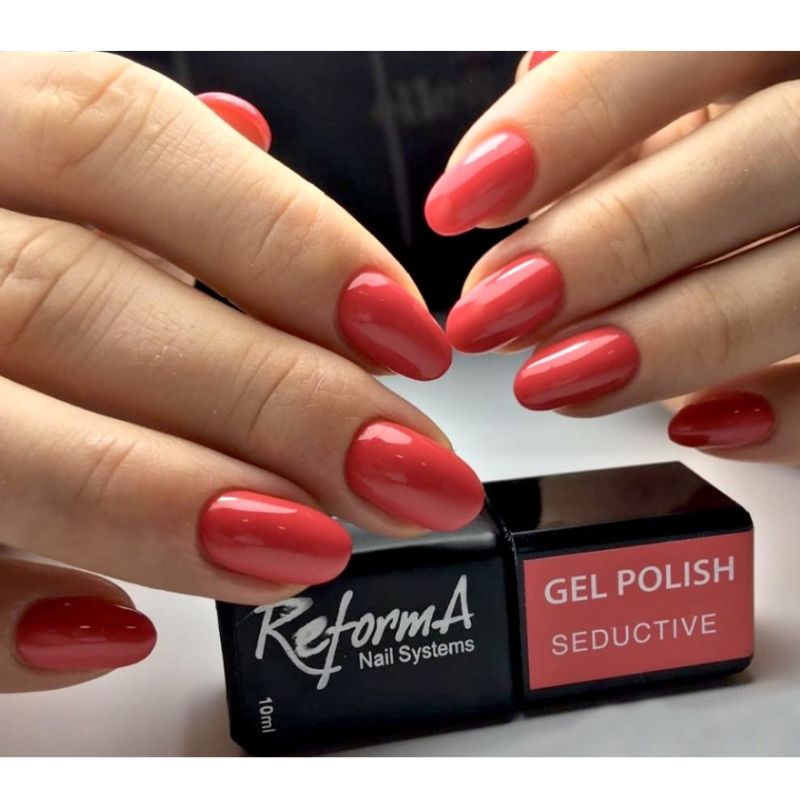 Гель-лак ReformA, Seductive (красный, эмаль), 10 мл