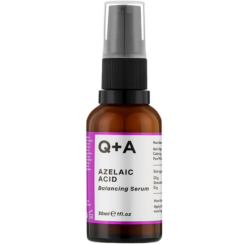 Q+A Сироватка для обличчя з азелаїновою кислотою Azelaic Acid Facial Serum, 30 мл