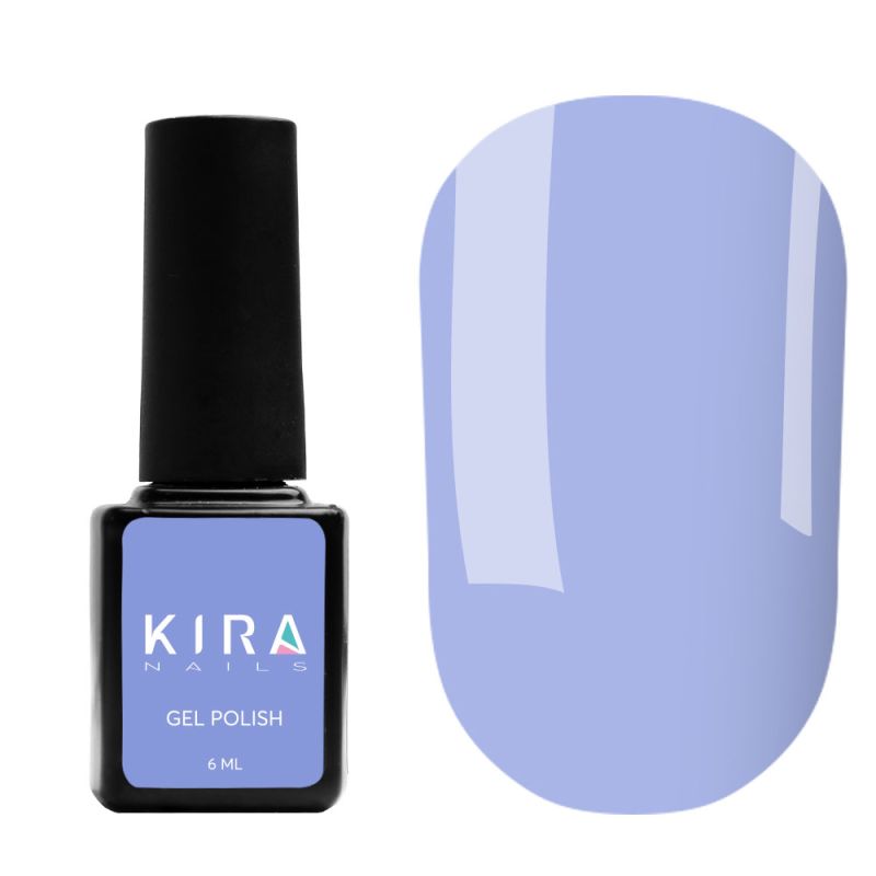 Kira Nails gel-varnish No. 083 (pale cornflower blue, enamel), 6 ml