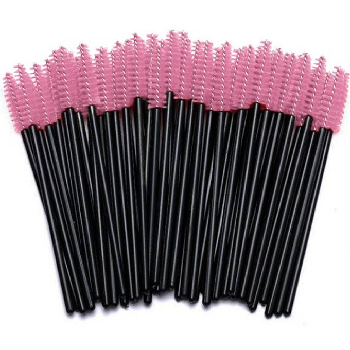 nylon - 50 pcs - pink on black base