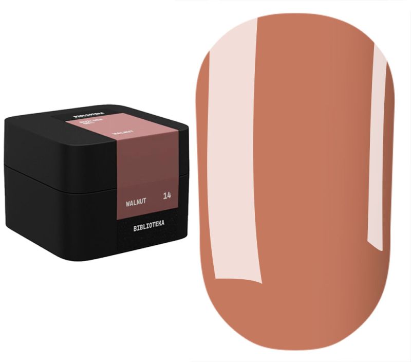 BIBLIOTEKA Моделирующий гель Builder Gel № 14 Walnut - Орех, 30 мл