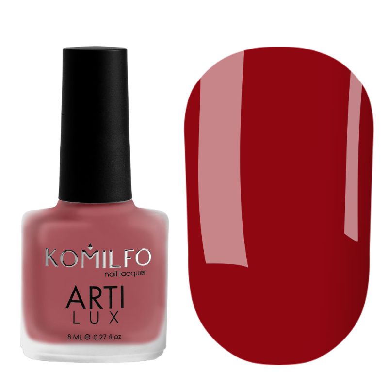 Nail polish Komilfo ArtiLux 021 (garnet, enamel), 8 ml