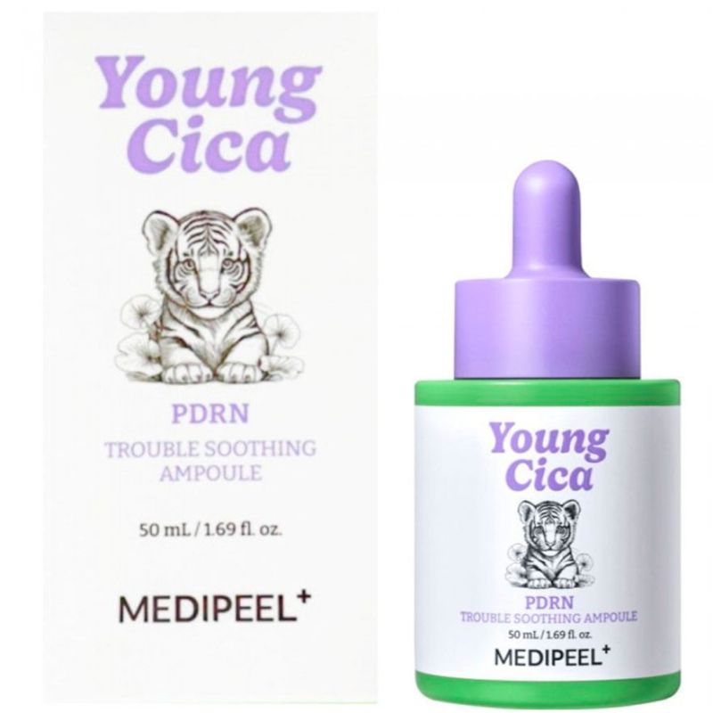 MEDI-PEEL Сыворотка успокаивающая с экзосомами и PDRN Young Cica PDRN Trouble Soothing Ampoule, 50 мл