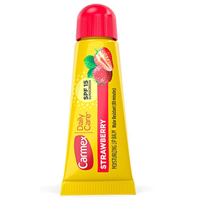 Carmex Lip Balm Tube SPF 15 Бальзам для губ "Strawberry", 10 г