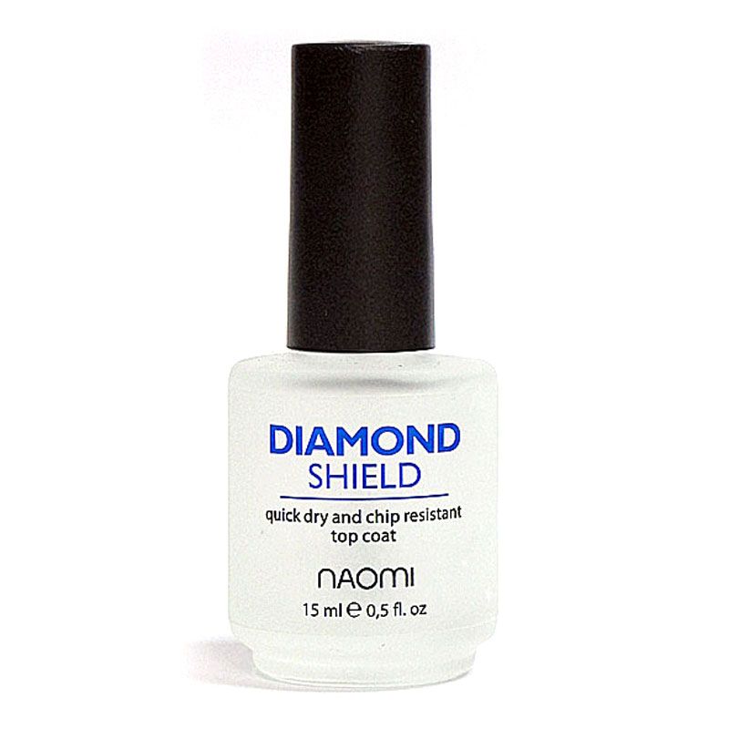 Naomi Diamond Shield - швидковисихаючий алмазний закріплювач для лаку, 15 мл
