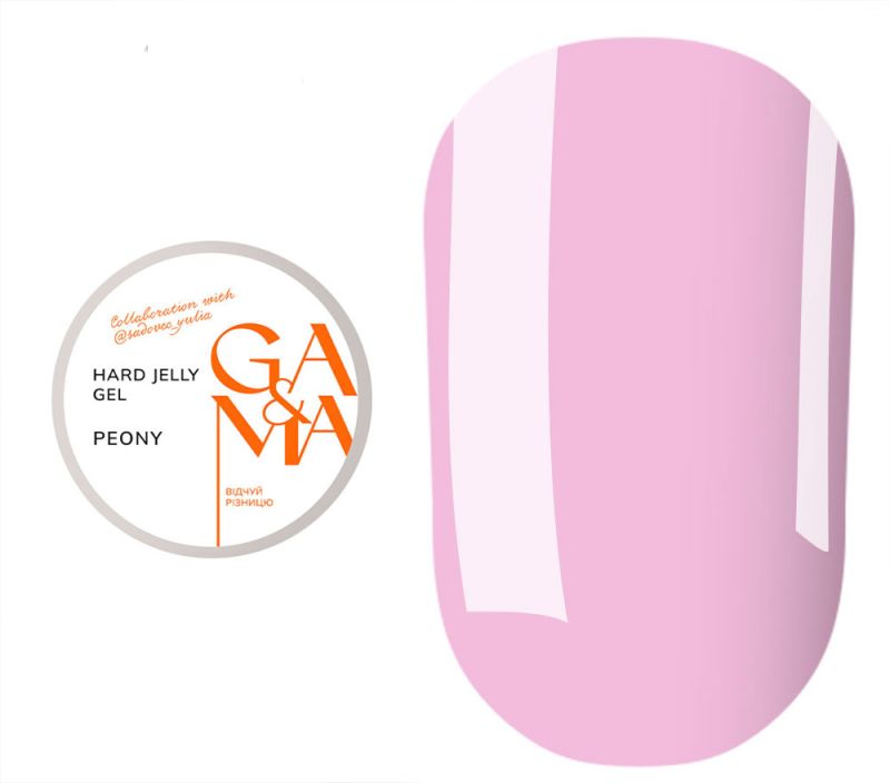 GA&MA Hard Jelly gel peony, 15 ml