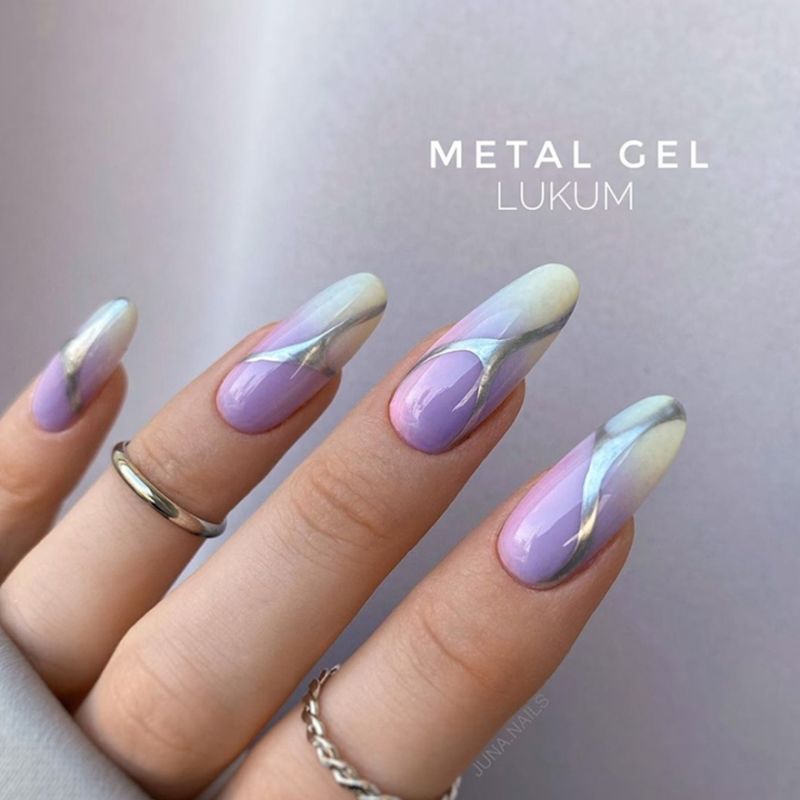 Lukum Гель для ногтей Metal Gel, 5 мл