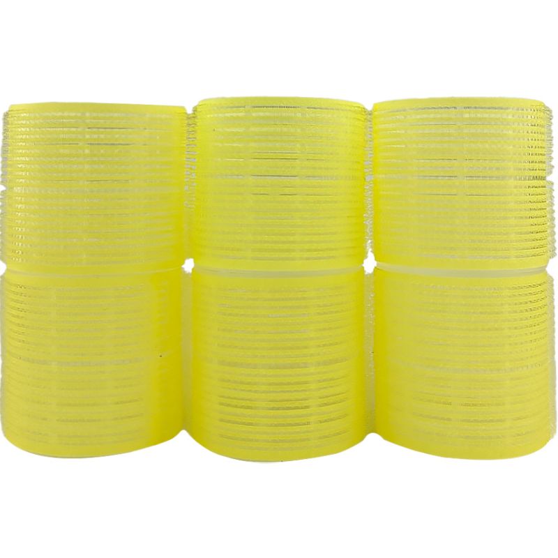 Comair Бигуди-липучки желтые (уп. 6 шт.), d 66mm