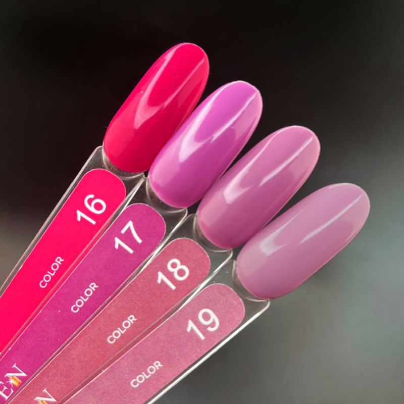 Edlen Gel nail polish 018 (pastel lilac-purple, enamel), 9 ml