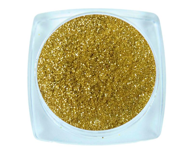 Komilfo spangles 106, size 0.08 mm, (cold gold) E, 2.5 g