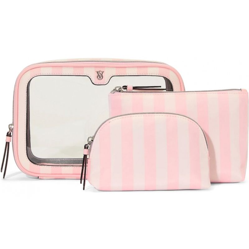 新品Victoria Sport トップス、バック3点セット　ピンク Victoria's Secret Косметичка 3в1 Piece Makeup Bag - Heritage