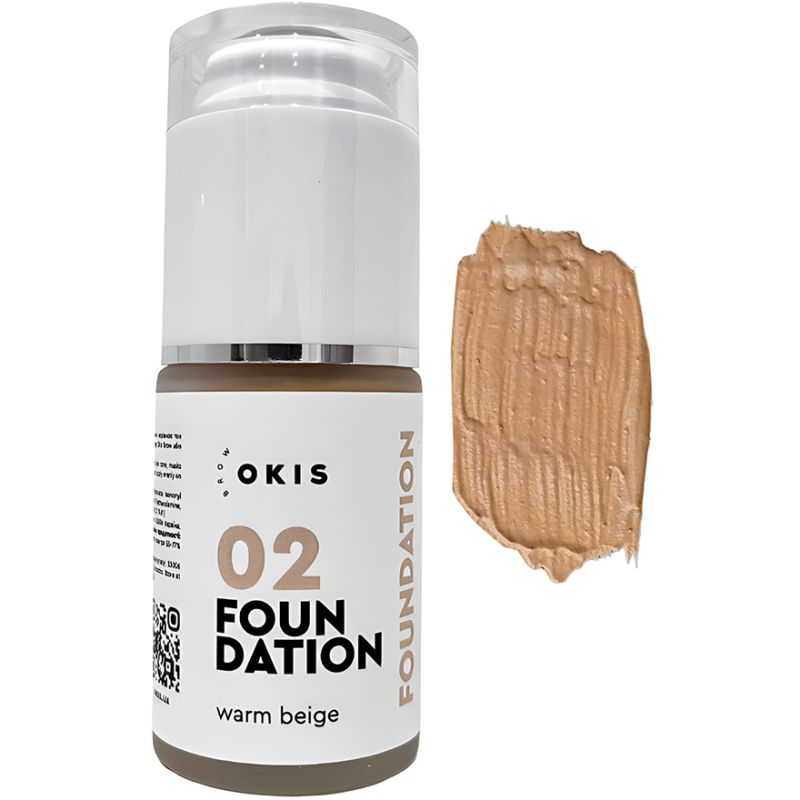 УЦІНКА пошкоджена кришка OKIS BROW Крем тональний - 02 Warm Beige,30 мл