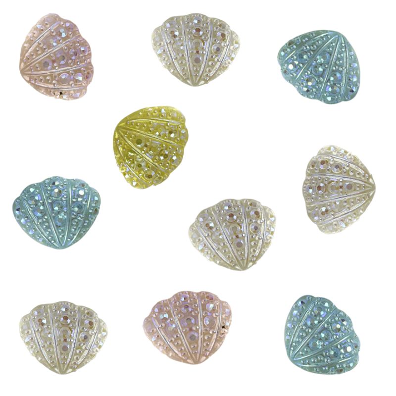 Декор для ногтей Shells , Mix, 8 x 7 мм , 10 шт в уп