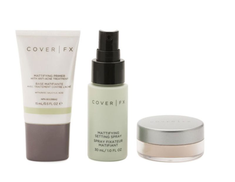 Cover FX Mattifying Prime & set - face makeup set
