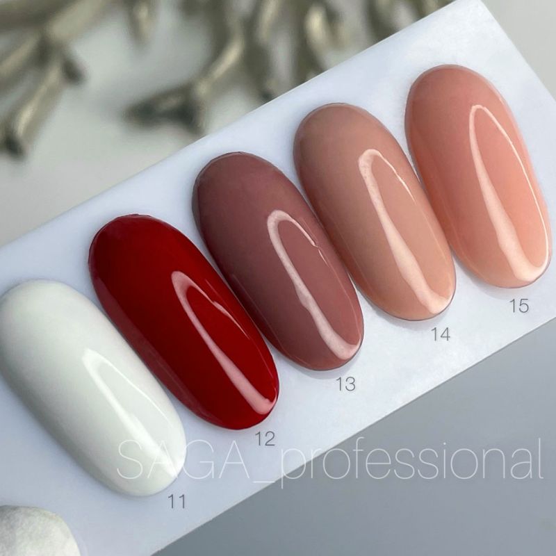 SAGA professional COLOR BASE with brush 12 (red), 9 ml