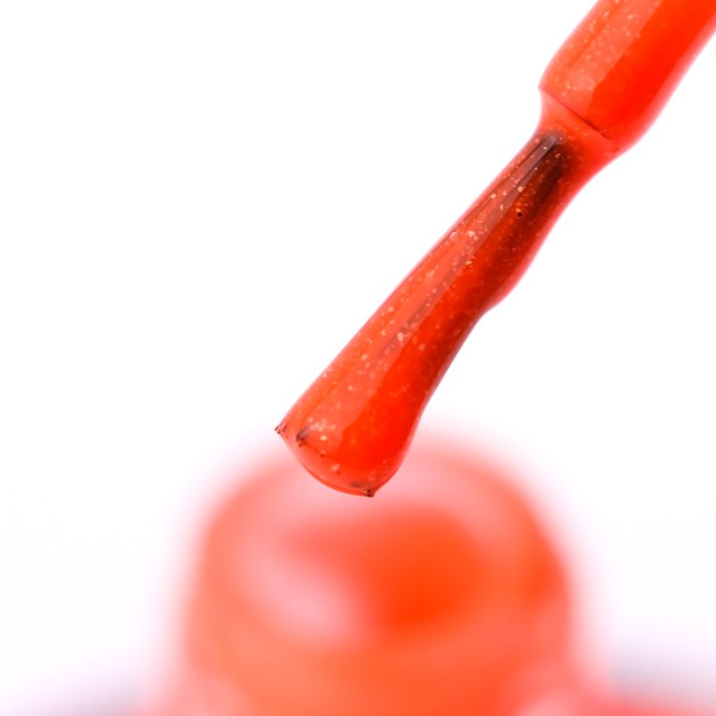 Nail polish NUB 095 (orange with microglitter, neon), 14 ml